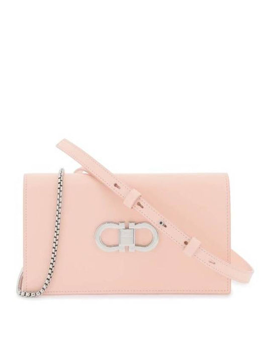 Double Gancini Mini Bag Pink - SALVATORE FERRAGAMO - BALAAN 1