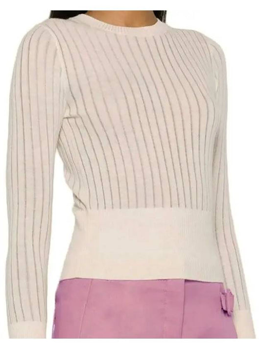 Funale Crew Neck Knit Top Ivory - MAX MARA - BALAAN 2