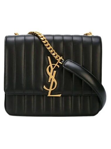 Shoulder bag monogram Vicky black gold 532595 OYDOJ 1000 - SAINT LAURENT - BALAAN 1