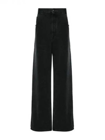 Straight wide denim pants - ANN DEMEULEMEESTER - BALAAN 1