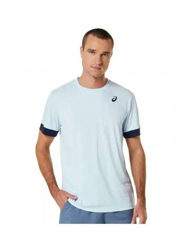 Men s Coat SS Top 2041A255408 Short Sleeve Round T Shirt - ASICS - BALAAN 1