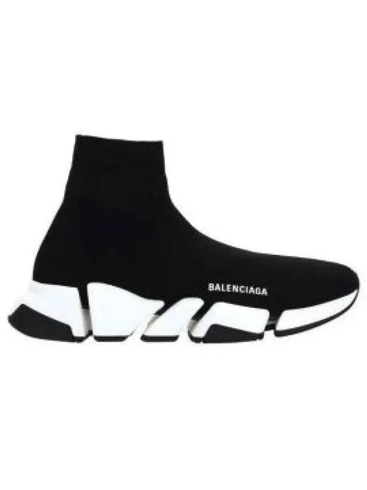Men's Speedrunner Recycled High Top Sneakers Black - BALENCIAGA - BALAAN 2