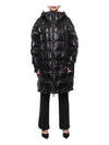 Rochelair Long Down Padded Jacket Black - MONCLER - BALAAN 4