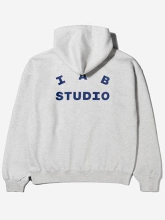 Studio Men's Hoodie Light Gray - IAB STUDIO - BALAAN.