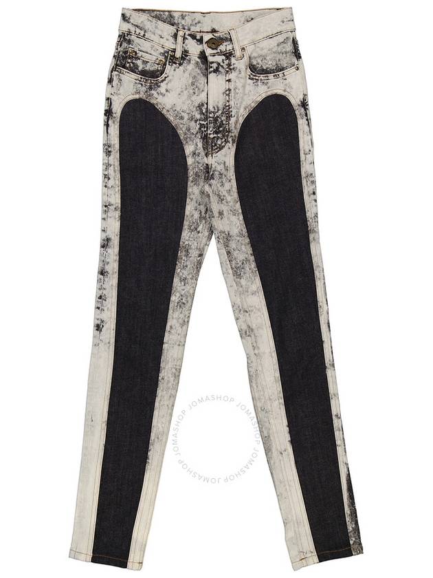 Y/Project Two Tone Cotton Denim Leggings, Waist Size 25" - Y/PROJECT - BALAAN 1