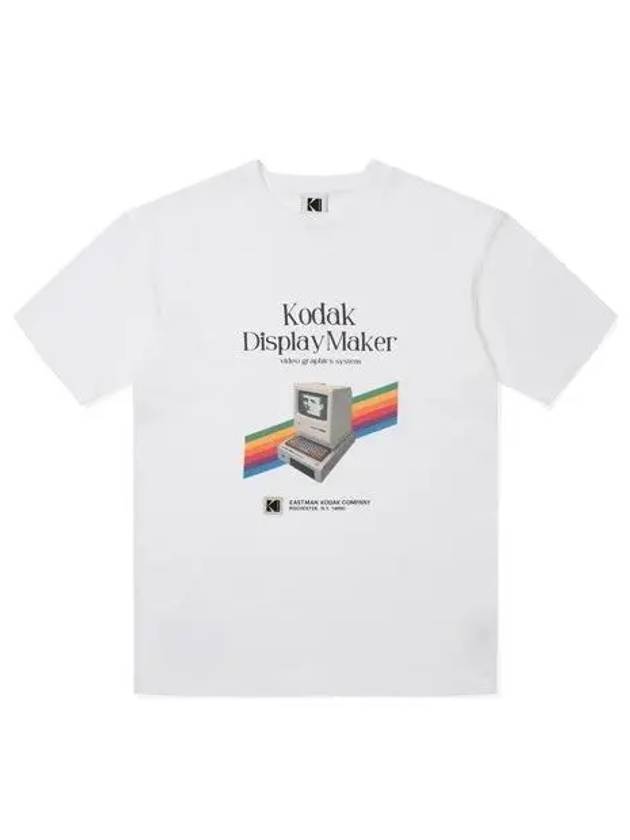 KODAK display maker semi overfit short sleeved T shirt white - KODO - BALAAN 1