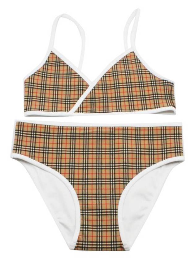 Check Triangle Bikini Archive Beige - BURBERRY - BALAAN 1