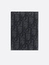 Bi-Fold Card Holder Black  Oblique Jacquard - DIOR - BALAAN 3