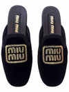 Women s Velvet Slippers Black 5S104EF005 - MIU MIU - BALAAN 3