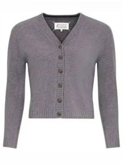 4 Stitch Lambswool Cardigan Charcoal - MAISON MARGIELA - BALAAN 2