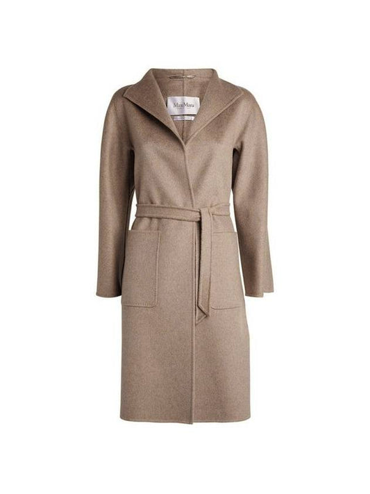 Lilia High Neck Cashmere Single Coat Light Brown - MAX MARA - BALAAN 1