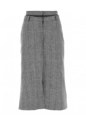 Women s Asymmetric Drape Skirt Gray S51ME0008 S60423 - MAISON MARGIELA - BALAAN 1