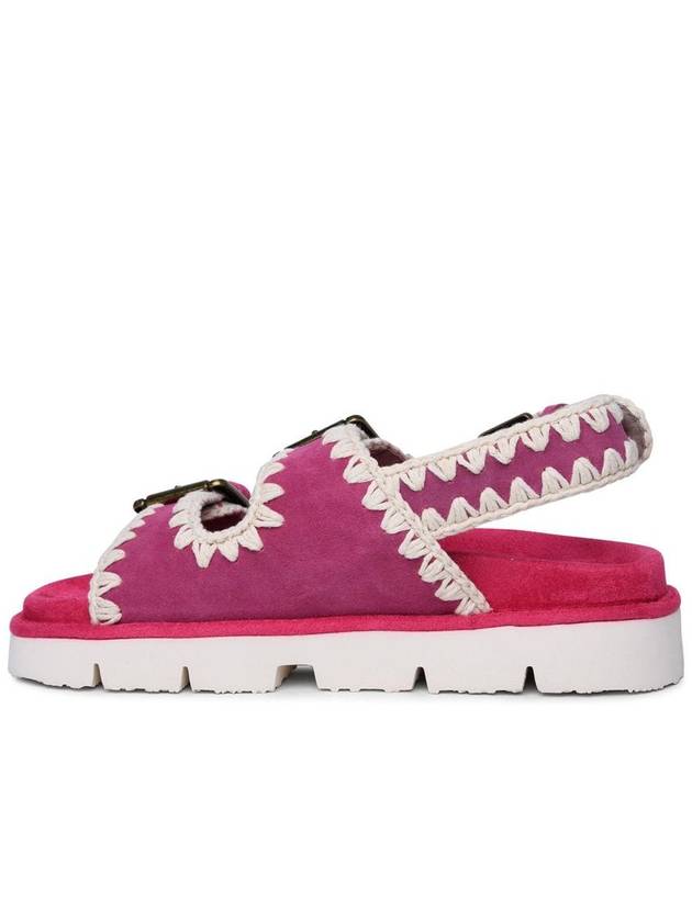 Mou Fuchsia Suede Sandals - MOU - BALAAN 3