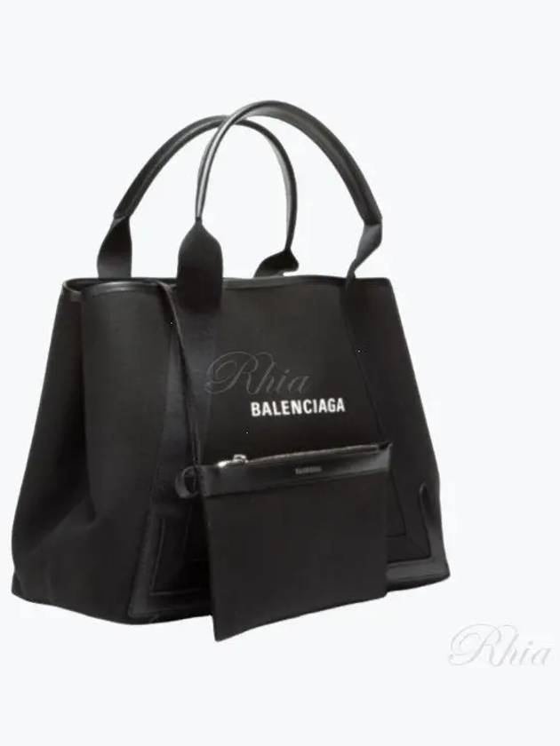 Cabas Logo Medium Tote Bag Black - BALENCIAGA - BALAAN 2