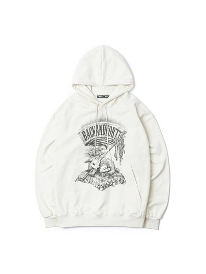 Men's Print Hooded Ivory - BACKANDFORTH - BALAAN 2