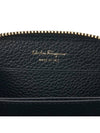 Women's Gancini Logo Zipper Card Wallet Black - SALVATORE FERRAGAMO - BALAAN 9