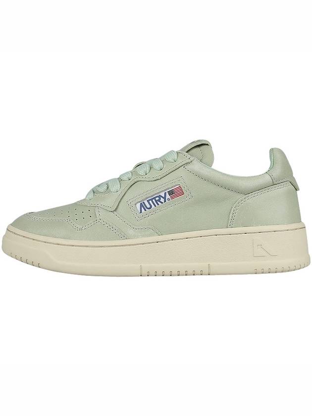 Women's Medalist Goatskin Low Top Sneakers Green - AUTRY - BALAAN 4