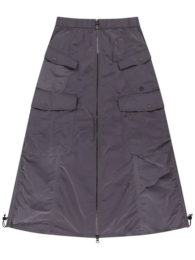 Front Open Cargo A-Line Skirt Grey - OFFGRID - BALAAN 5