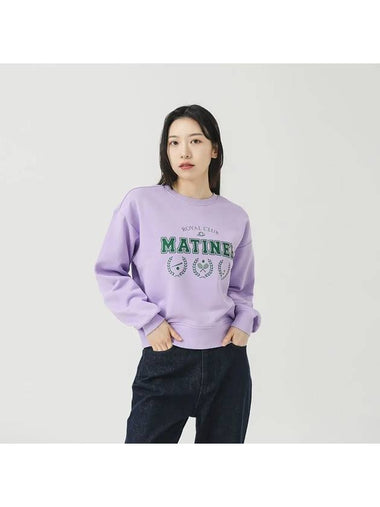 Matinee Sports Club Sweatshirt Lavender - LE SOLEIL MATINEE - BALAAN 1