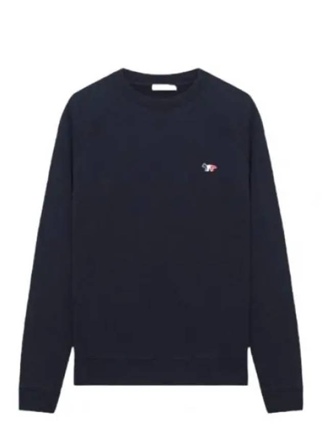 Tricolor Fox Patch Sweatshirt Dark Navy - MAISON KITSUNE - BALAAN 2