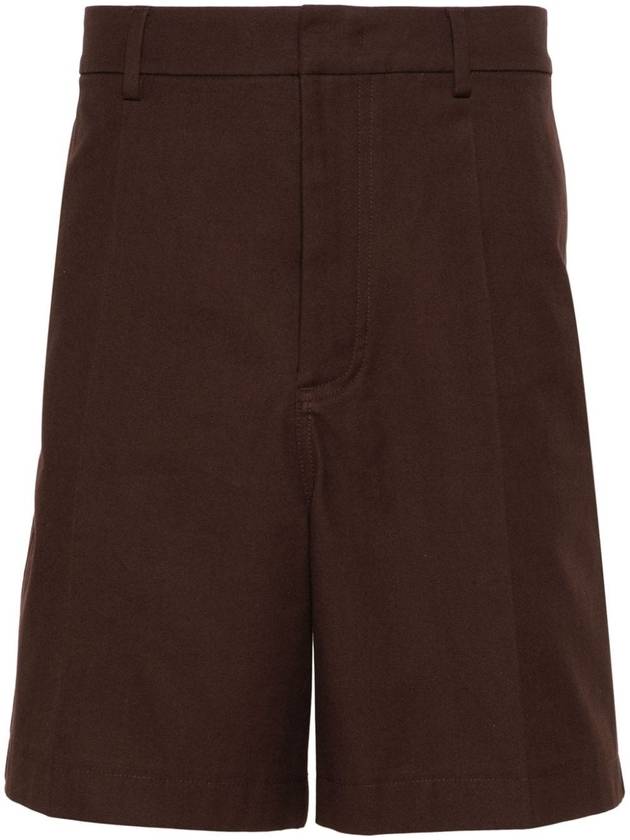 Valentino Garavani Shorts Brown - VALENTINO - BALAAN 1