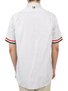 Men's Pincode Armband Short Sleeve Shirt Grey - THOM BROWNE - BALAAN 7