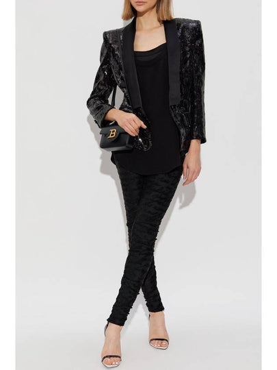 Balmain Sequin Blazer, Women's, Black - BALMAIN - BALAAN 2