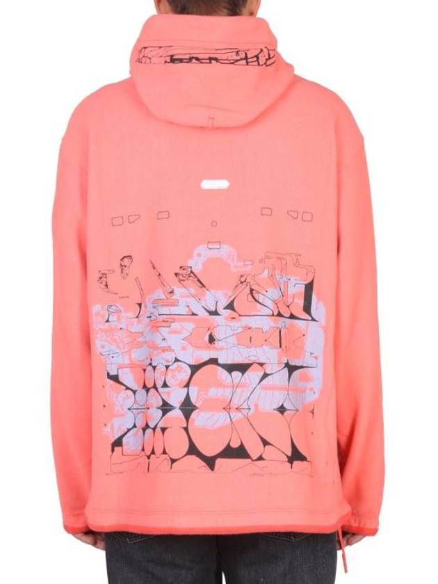 Shadow Project Graphic Hoodie Pink - STONE ISLAND - BALAAN 4