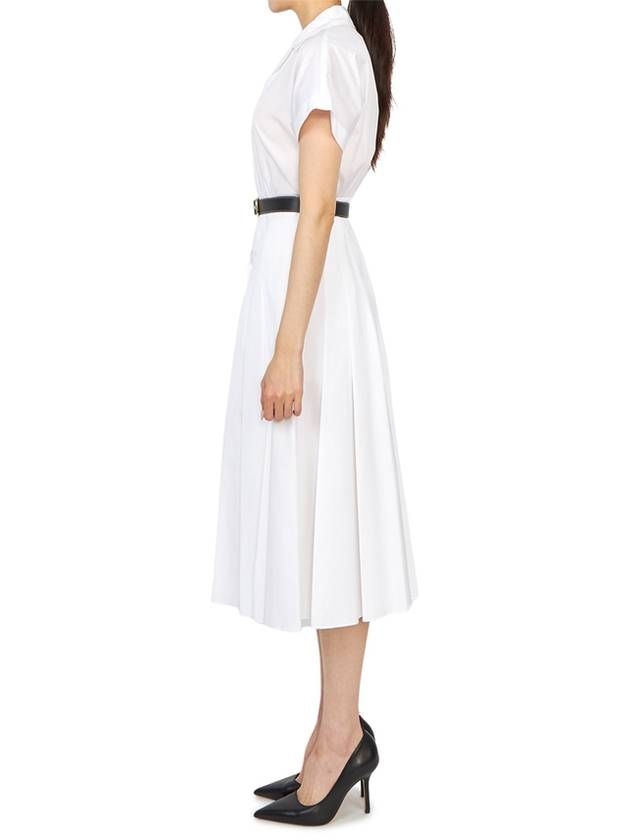 62211031650 SLAM 001 Women s Collar Short Sleeve Long Pleated One Piece - MAX MARA - BALAAN 5