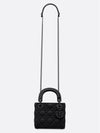 Lady Ultra Matte Cannage Calfskin Mini Bag Black - DIOR - BALAAN 6