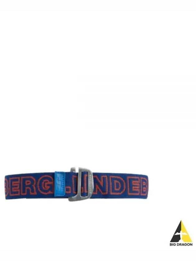 Lennon Webbing Logo Belt Nautical Blue - J.LINDEBERG - BALAAN 2