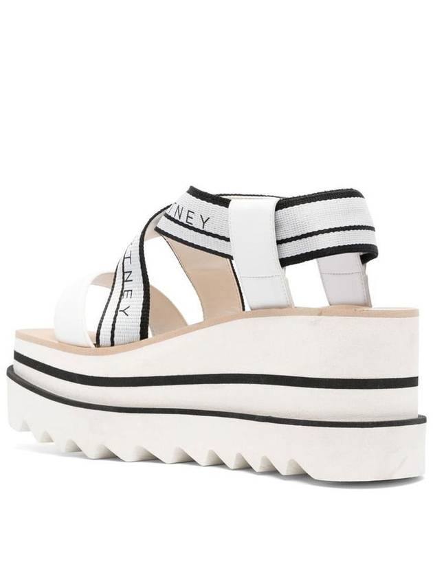 striped platform sandals white - STELLA MCCARTNEY - BALAAN 3