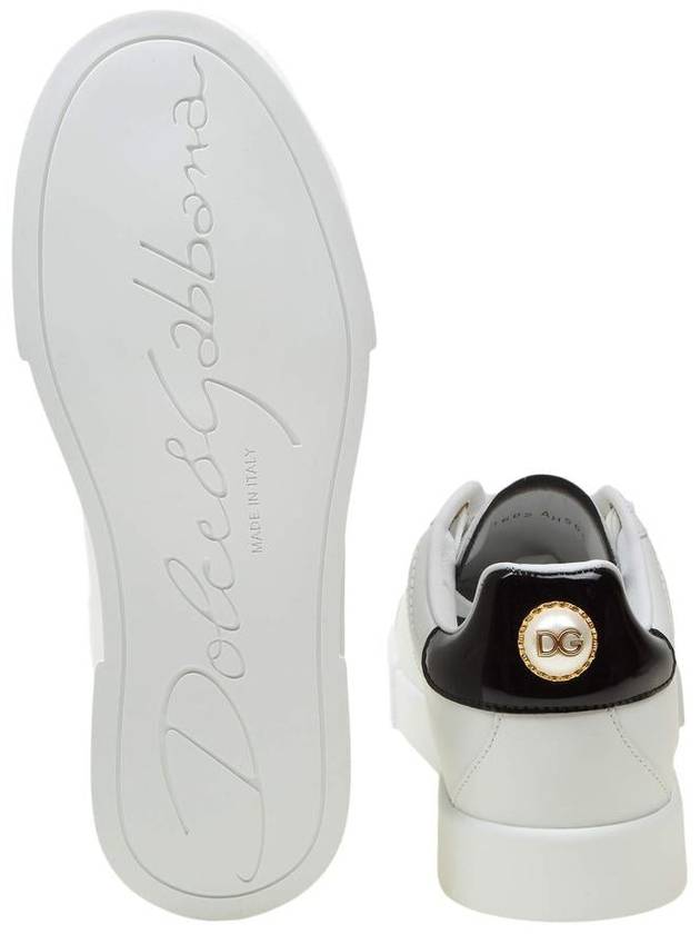 Women's Calfskin Nappa Portofino Sneakers White - DOLCE&GABBANA - BALAAN 7