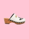 ADIDAS Women s White Horsebit Clog Logo Mule Sandals 702218 DTNP0 9160 - GUCCI - BALAAN 1