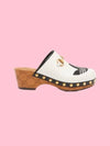 Leather Clog Mule White - GUCCI - BALAAN 2