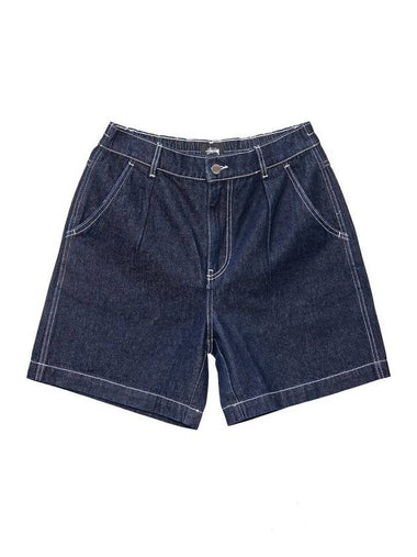 Women's Nevada Denim Shorts Blue - STUSSY - BALAAN 1