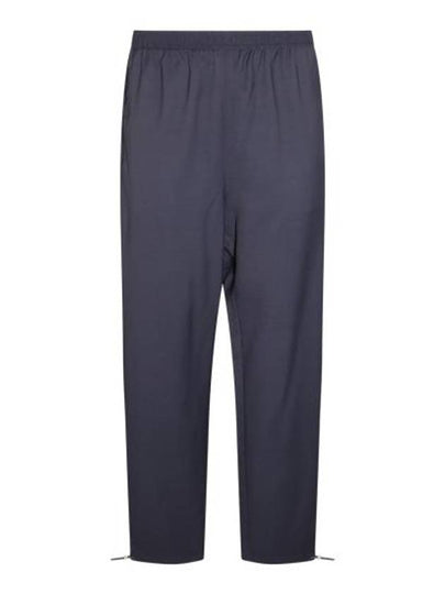 Jacquard Wool Straight Pants Navy - ACNE STUDIOS - BALAAN 2