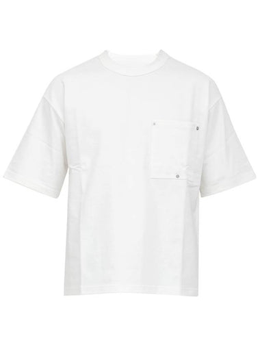 Rivet Pocket Detail Short Sleeve T-Shirt White - BOTTEGA VENETA - BALAAN 1