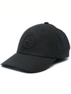 99661 Cotton Rep 6 Panel Ball Cap Black - STONE ISLAND - BALAAN 2