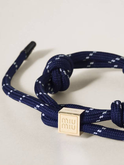 logo-charm rope bracelet - MIU MIU - BALAAN 2