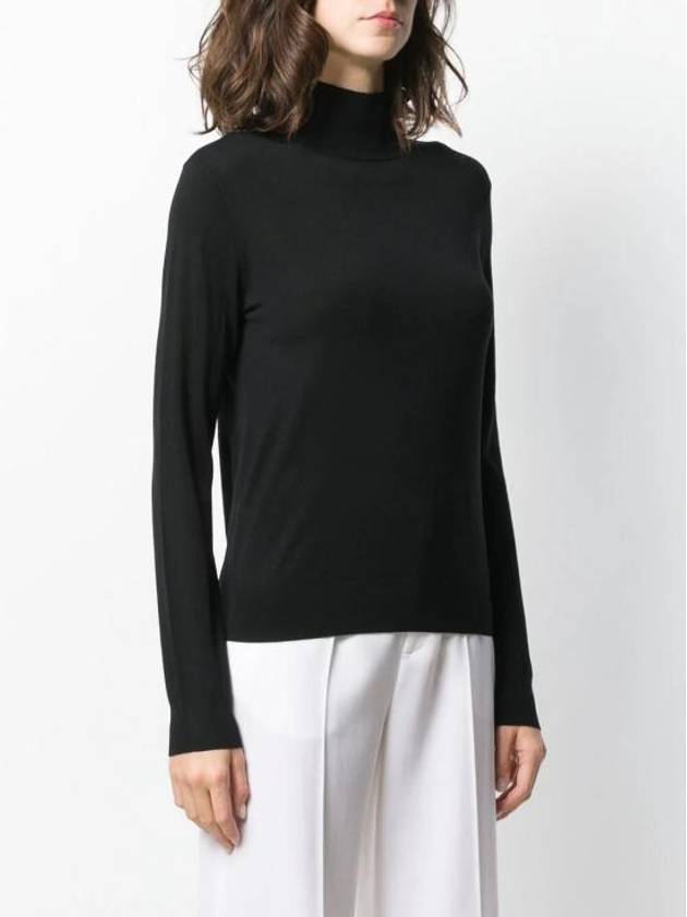 Women's Regal Wool Turtleneck Black - THEORY - BALAAN 3