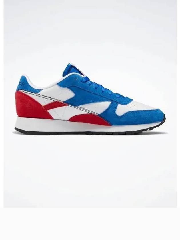 Classic Leather Low Top Sneakers Blue Red - REEBOK - BALAAN 1