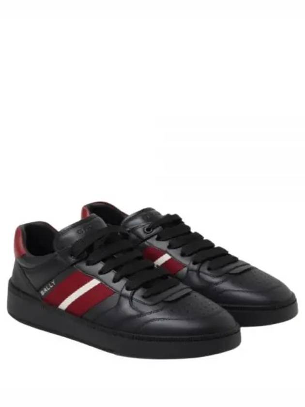 Rebby Leather Low-Top Sneakers Black - BALLY - BALAAN 2