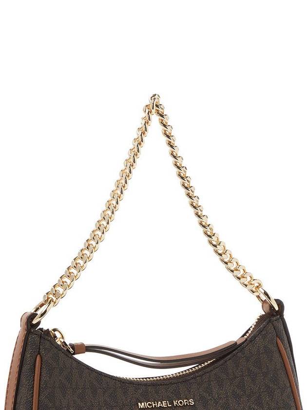 Jet Set Charm Logo Small Shoulder Bag Brown - MICHAEL KORS - BALAAN 9