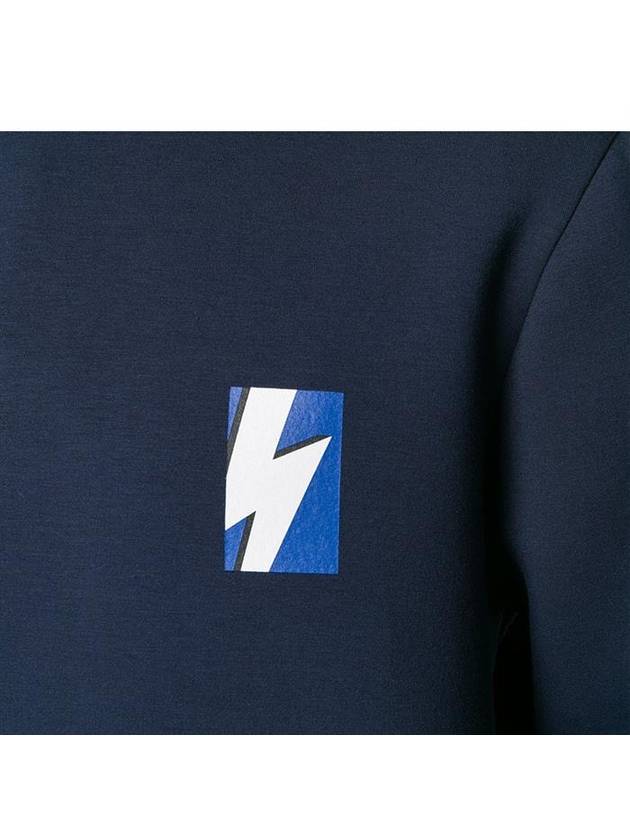 Lightning Sweatshirt Navy - NEIL BARRETT - BALAAN 5