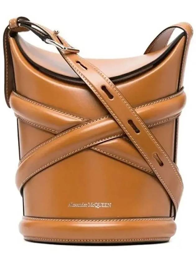 The Curve Small Bucket Bag Tan - ALEXANDER MCQUEEN - BALAAN 2