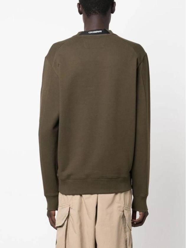 Diagonal Raised Fleece Sweatshirt Ivy Green - CP COMPANY - BALAAN 6