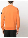 Wappen Patch Crew Neck Sweatshirt Orange - STONE ISLAND - BALAAN 6