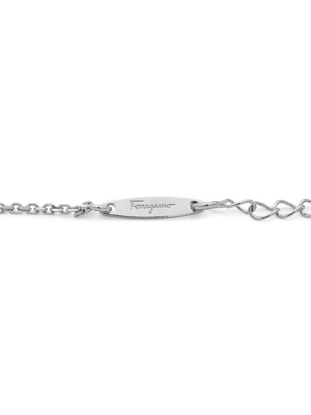 Gancini Crystal Necklace Silver - SALVATORE FERRAGAMO - BALAAN 8