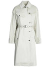 Women's 11Th Anniversary Gabao Trench Coat Ivory - ISABEL MARANT - BALAAN 3